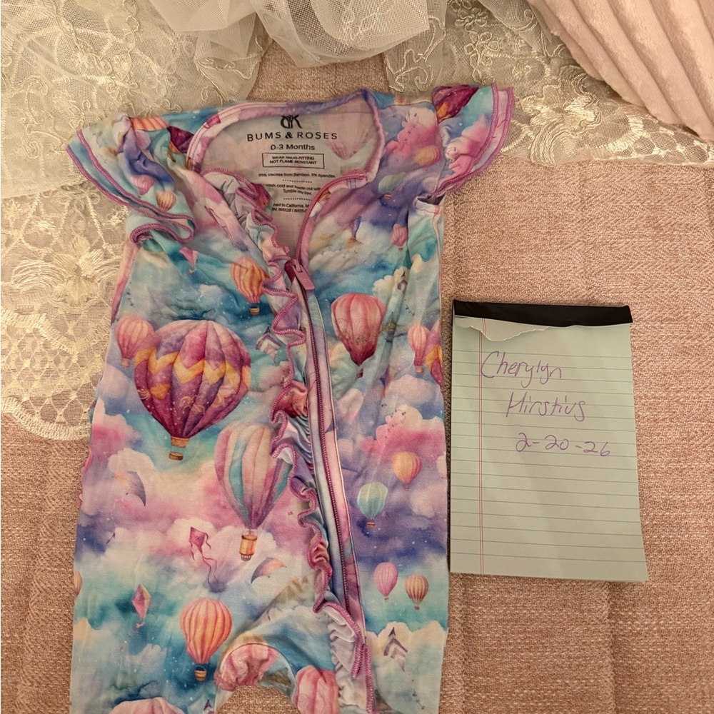 Bums & Roses Kids Pajamas Nightgown - Multicolor Hot Air Balloon Design